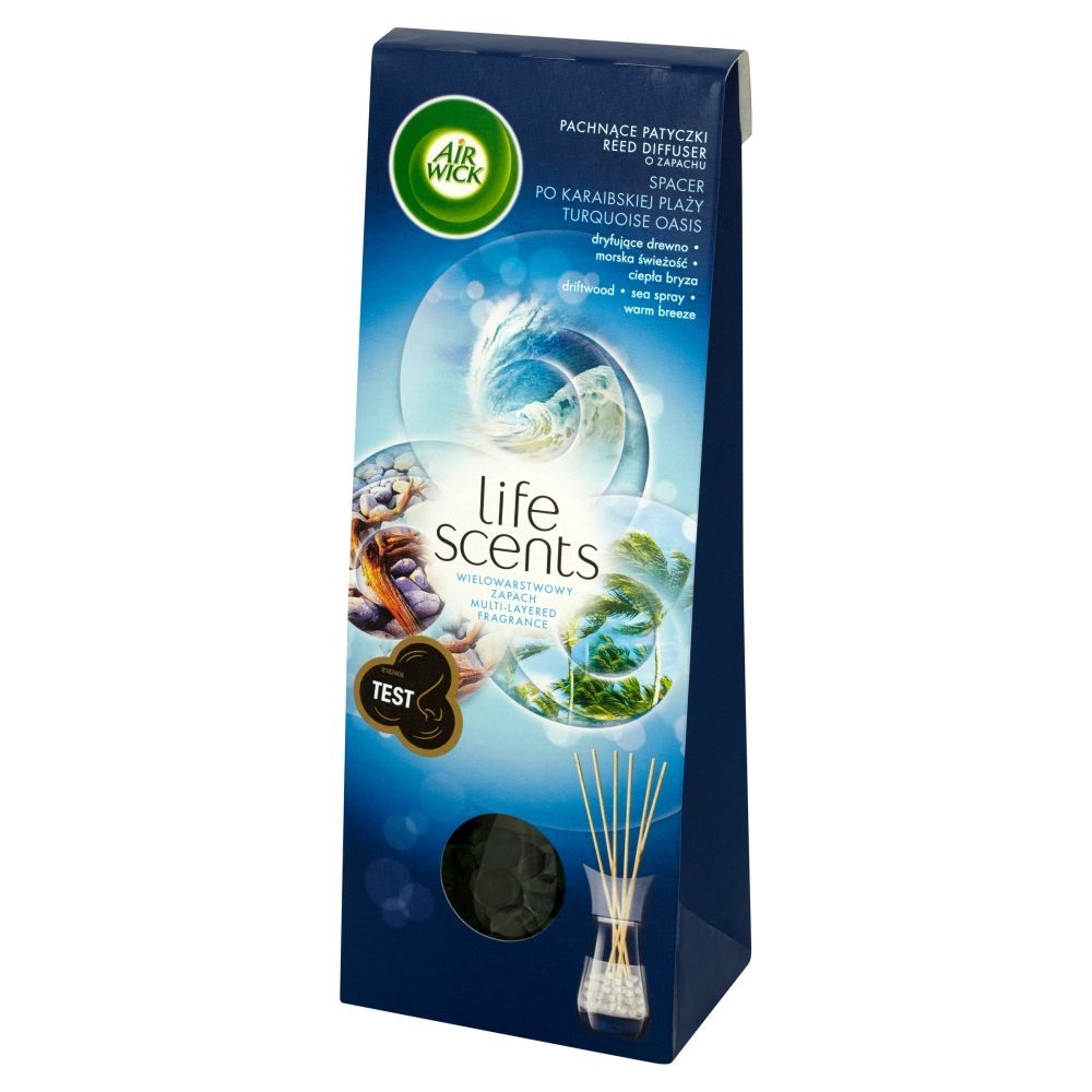 Air Wick Life Scents Pachnące patyczki o zapachu spacer po karaibskiej plaży 30 ml
