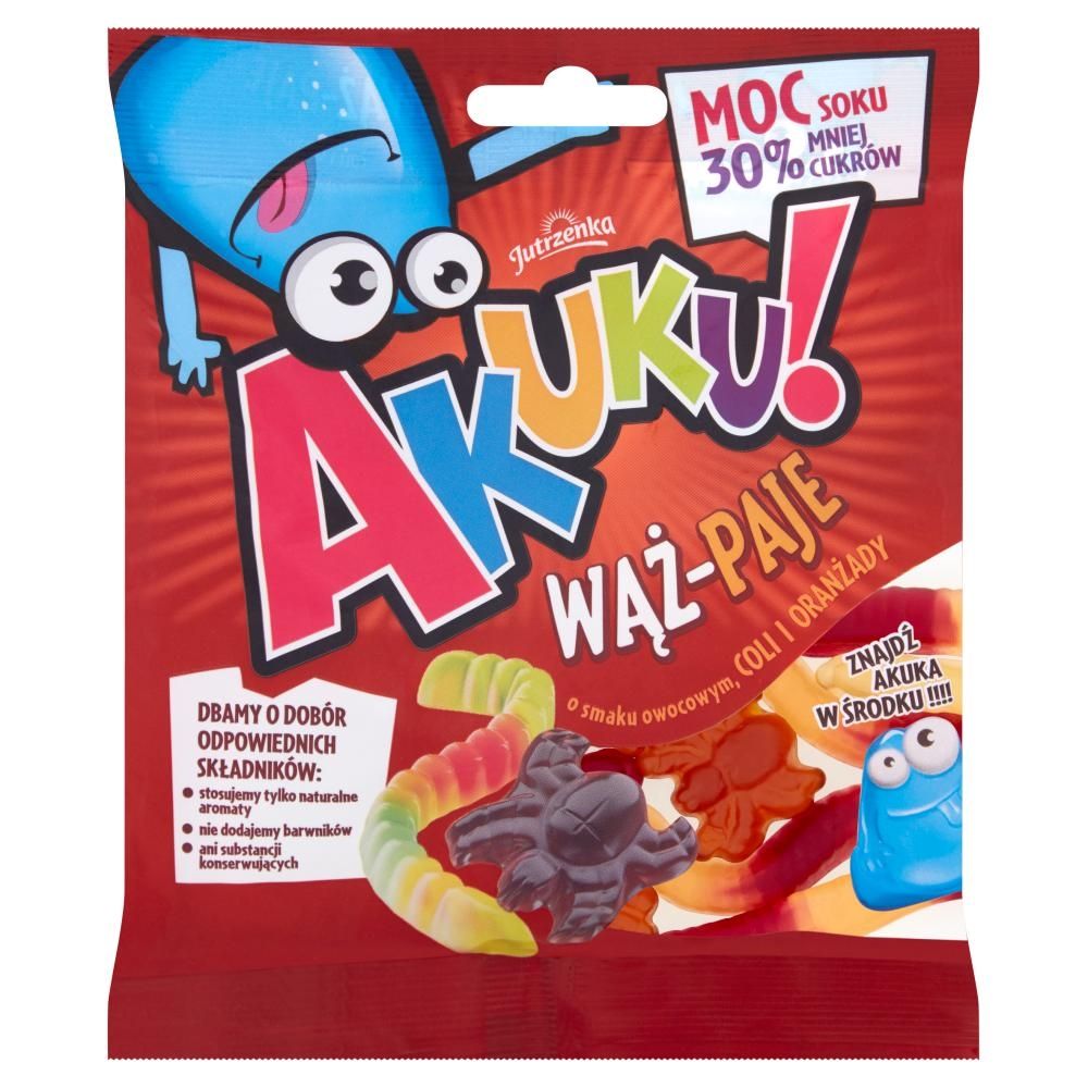AKUKU! Wąż-Paje Żelki o obniżonej zawartości cukrów 90 g