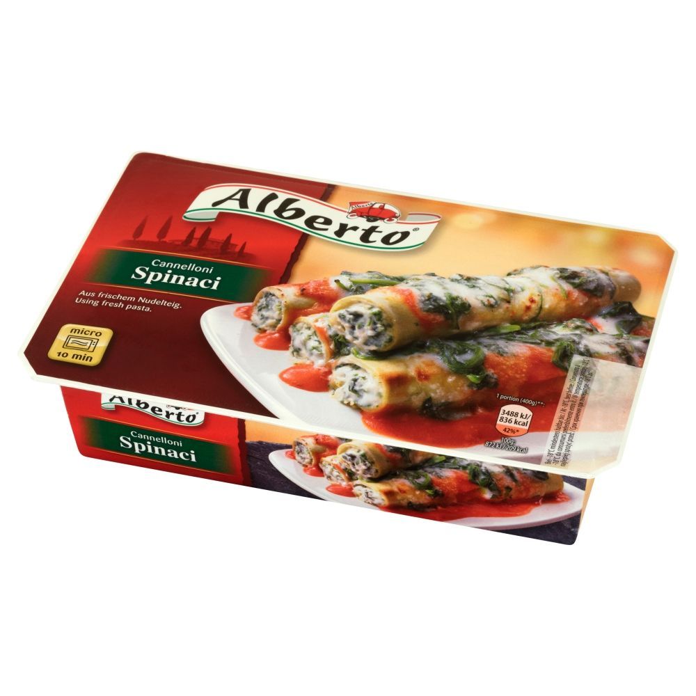Alberto Rurki makaronowe cannelloni z serem i szpinakiem 400 g