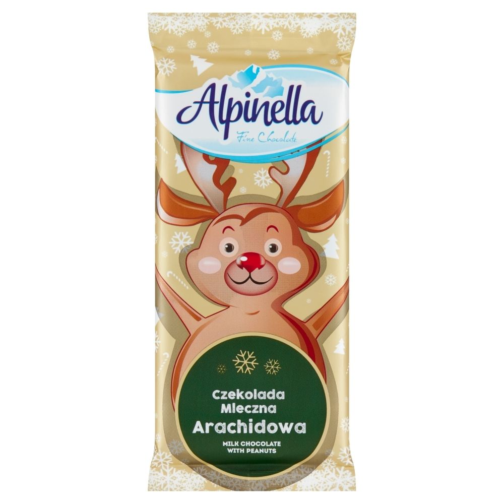 Alpinella Czekolada mleczna arachidowa 90 g