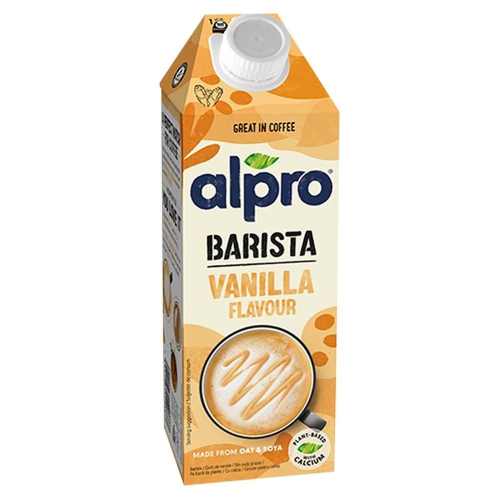 Alpro Barista Napój owsiano-sojowy o smaku waniliowym 750 ml