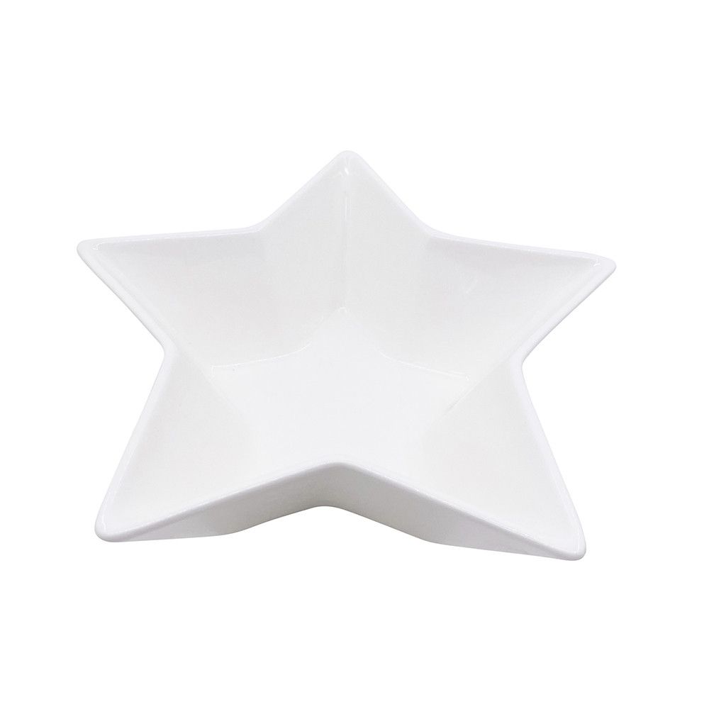 Altom Design Salaterka półmisek porcelanowy świąteczny Gwiazdka 19 cm