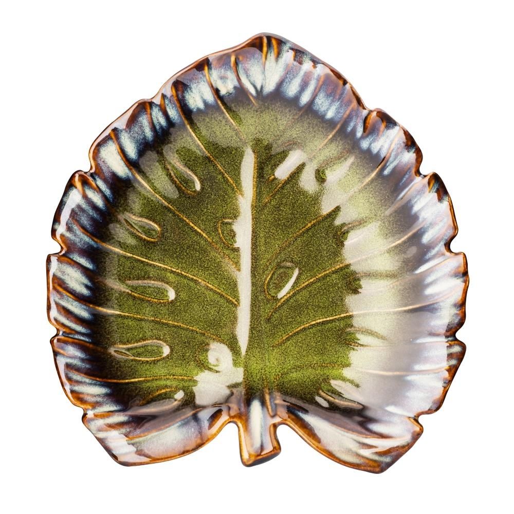 ALTOM PATERA PORCELANOWA LIŚĆ 26X25,5X4 CM