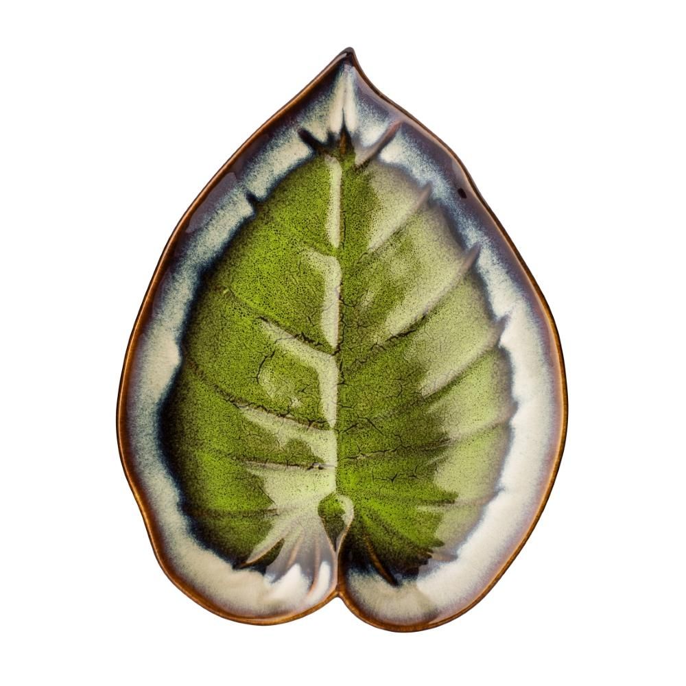 ALTOM PATERA PORCELANOWA LIŚĆ 30X23X3 CM