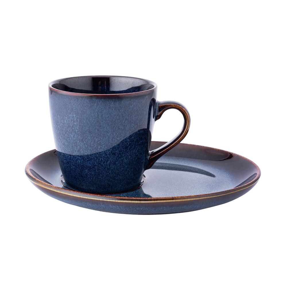 ALTOM REACTIVE NAVY BLUE FILIŻANKA CERAMICZNA 310 ML ZE SPODKIEM 20 CM W OPASCE