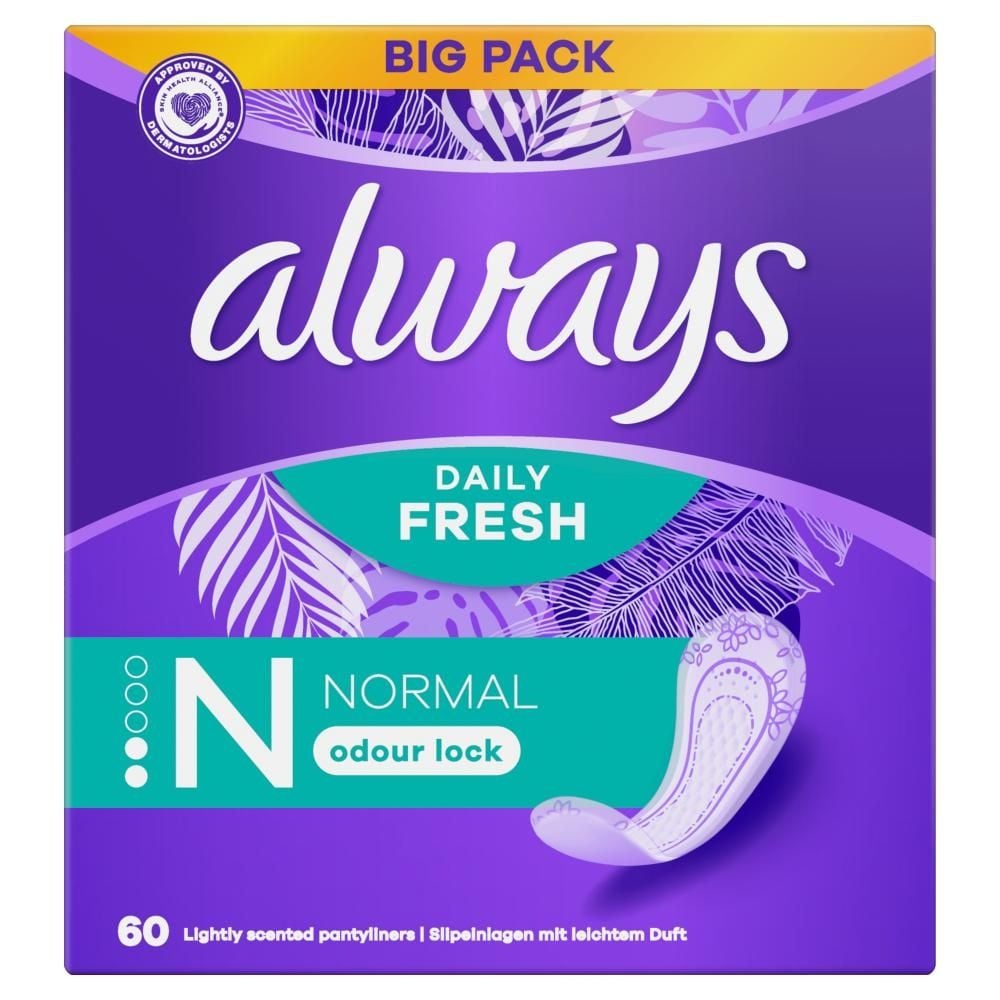 Always Dailies Normal Fresh & Protect Wkładki higieniczne x60
