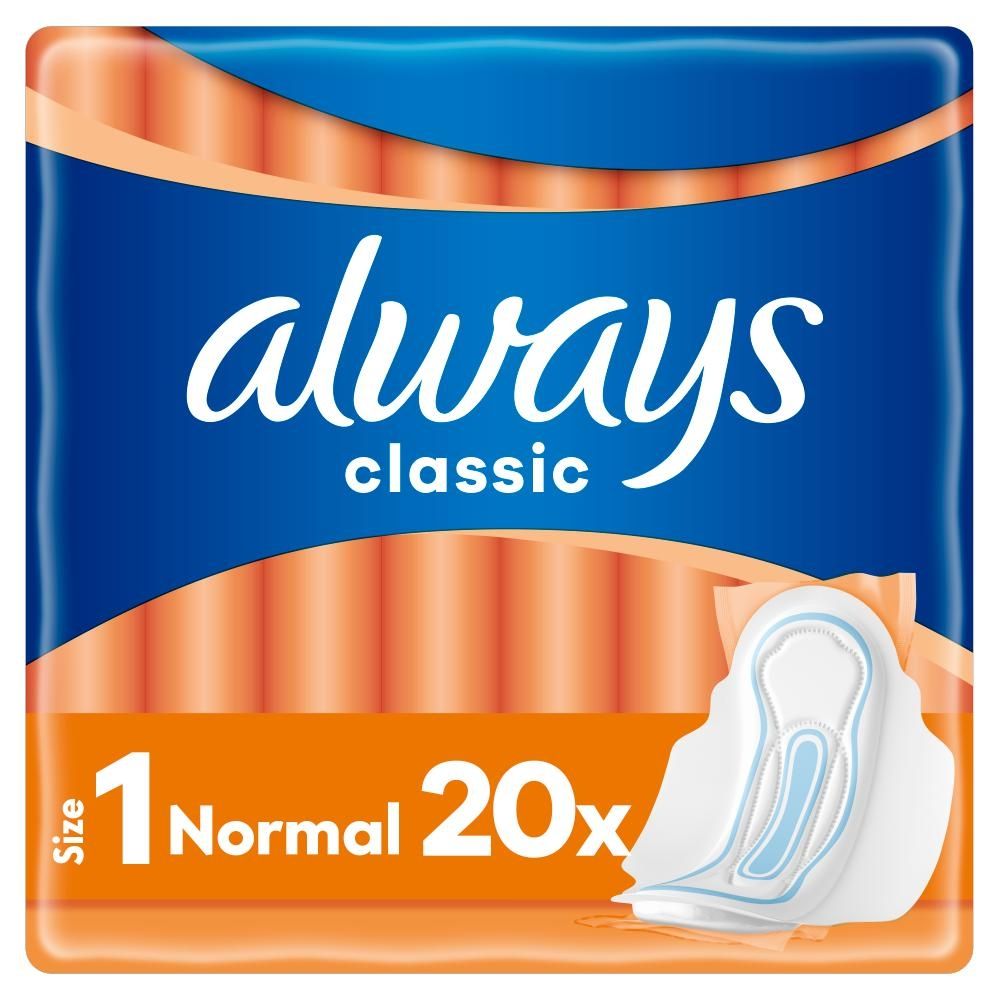 Always Podpaski ze skrzydełkami Classic Normal (rozmiar 1) x20