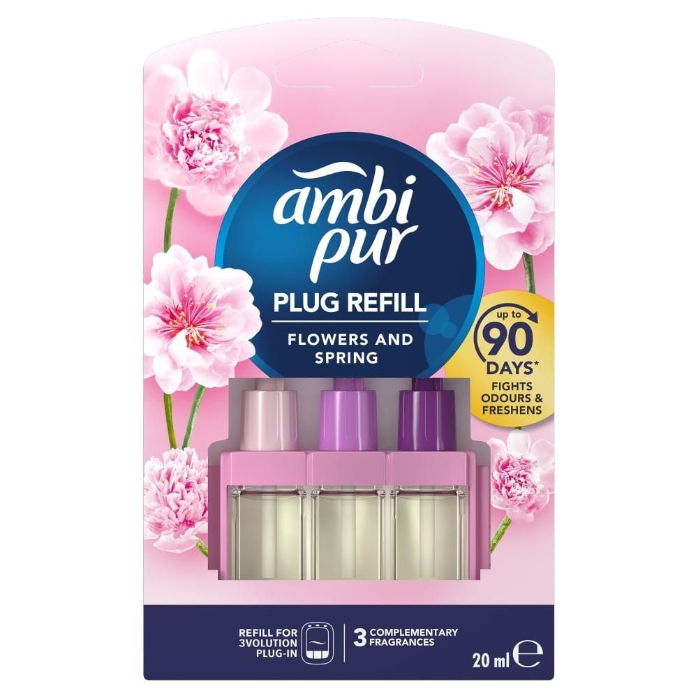 Ambi Pur z wkładem do elektrycznego odświeżacza powietrza Ambi Pur Flowers & Spring, 20ml