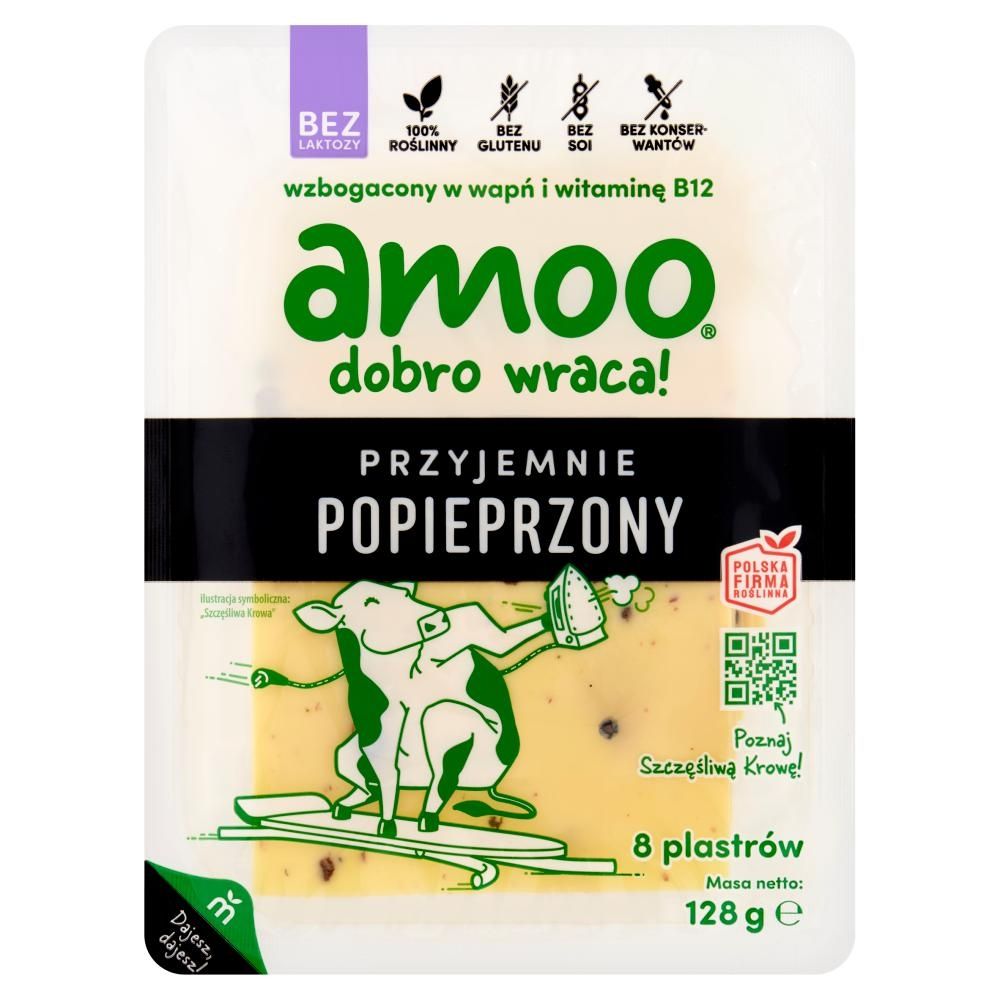 Amoo Roślinne plastry przyjemnie popieprzony 128 g
