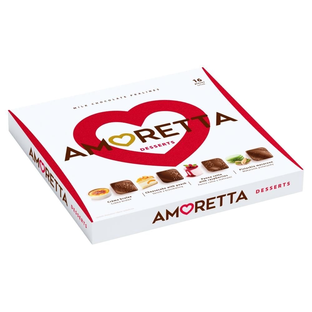 Amoretta Desserts Pralinki w czekoladzie mlecznej 106 g