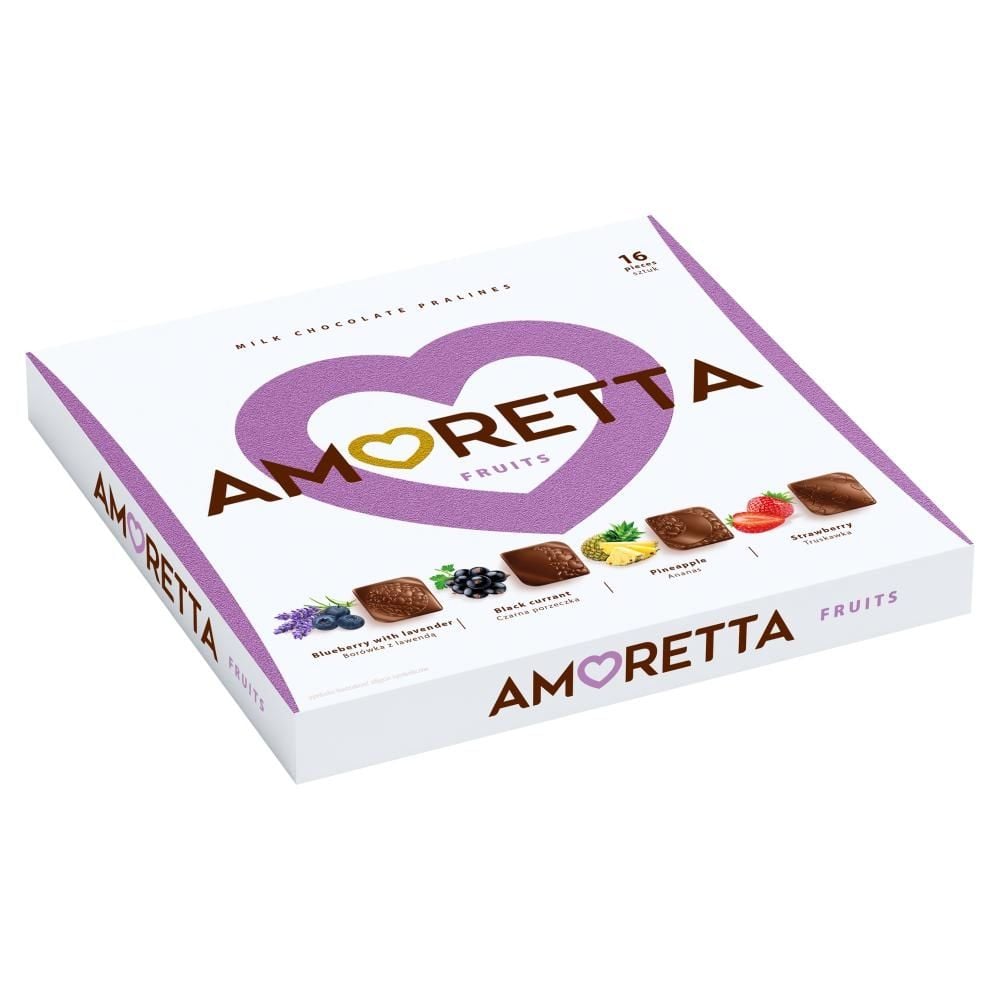 Amoretta Fruits Pralinki w czekoladzie mlecznej 109 g