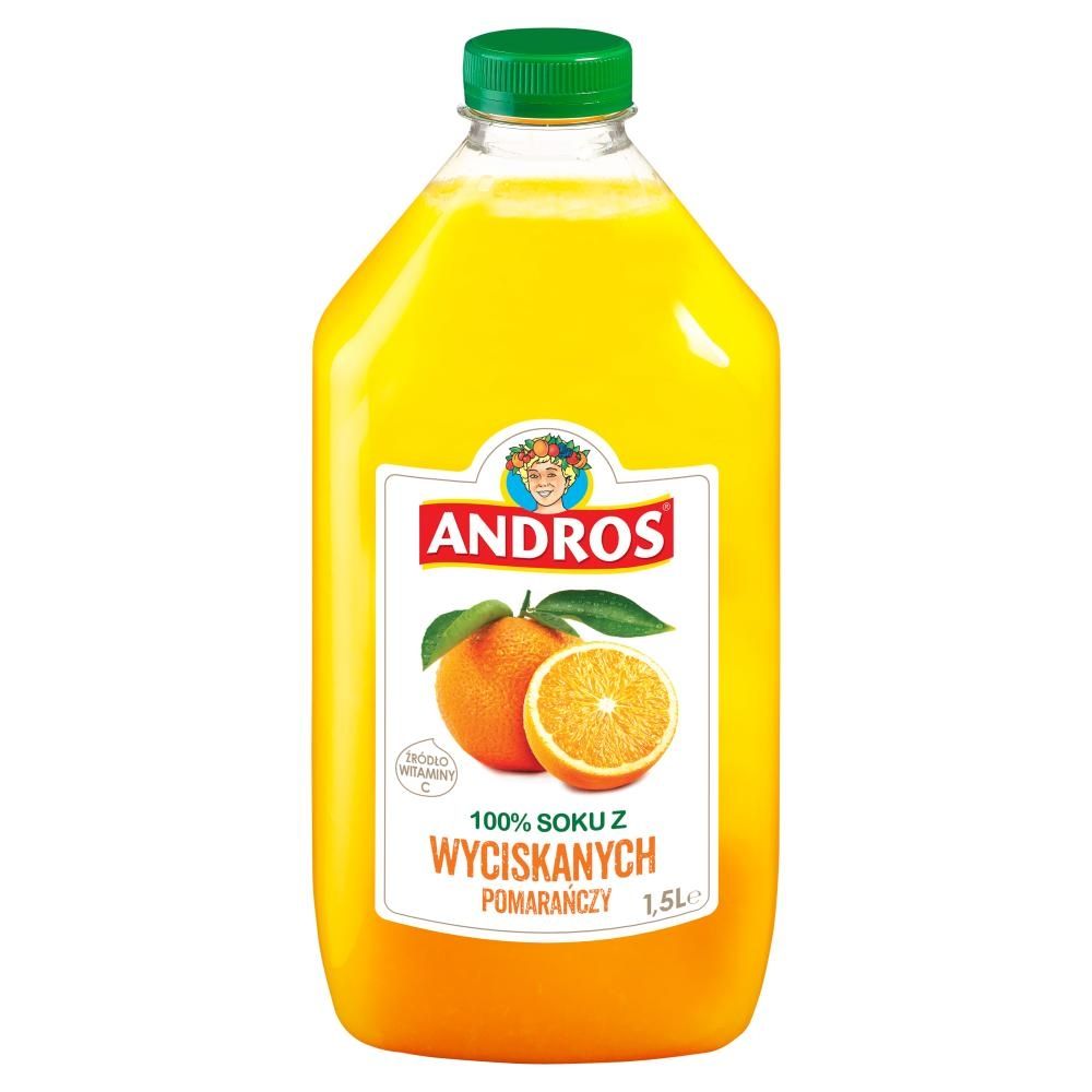 Andros 100 % soku z wyciskanych pomarańczy 1,5 l