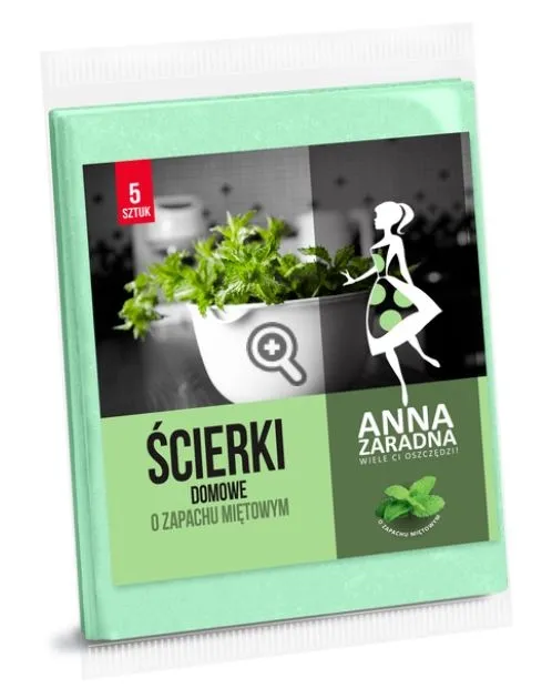 ANNA ZARADNA ŚCIERKI DOMOWE MIĘTA 5SZT.