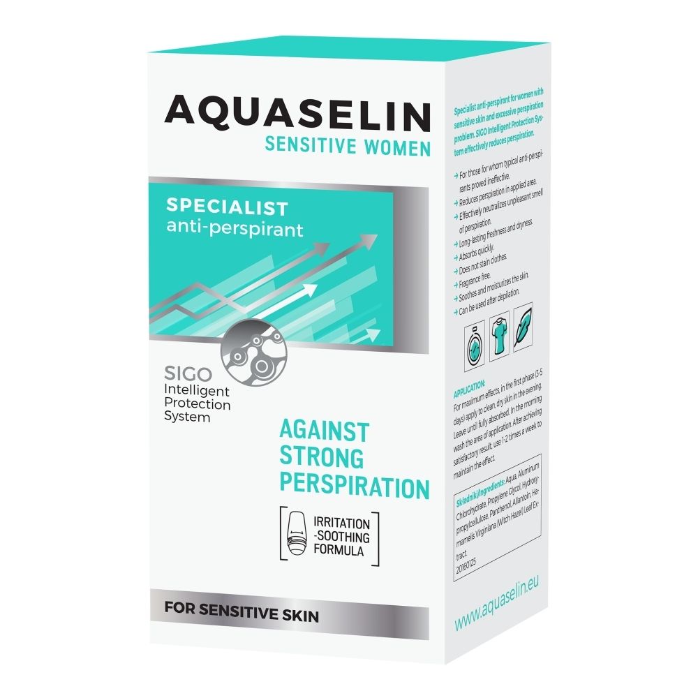 Aquaselin Sensitive Women Specjalistyczny antyperspirant roll-on 50 ml