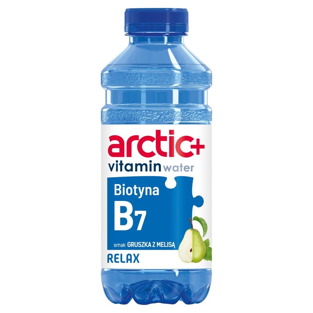 Arctic+ Vitamin Water Napój owocowy niegazowany smak gruszka z melisą 600 ml