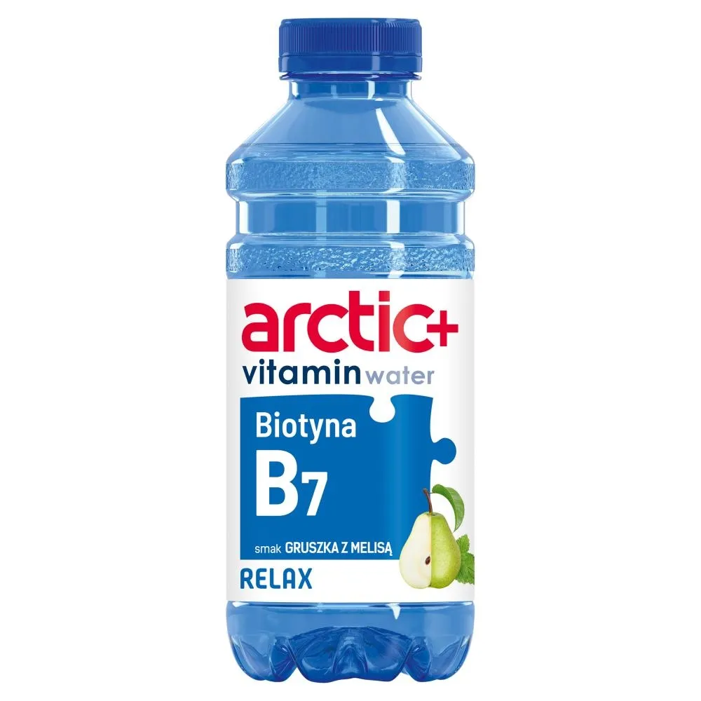 Arctic+ Vitamin Water Napój owocowy niegazowany smak gruszka z melisą 600 ml