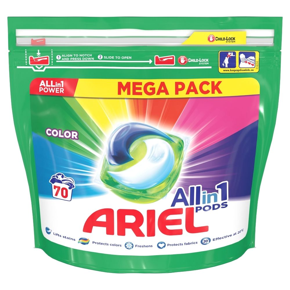 Ariel Allin1 Pods Color Kapsułki do prania, 70 prań