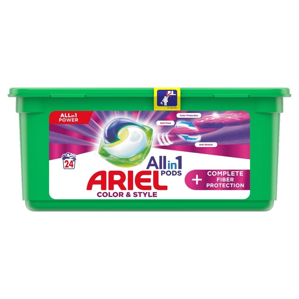 Ariel Allin1 Pods +Complete Fiber Protection Kapsułki do prania, 24 prań