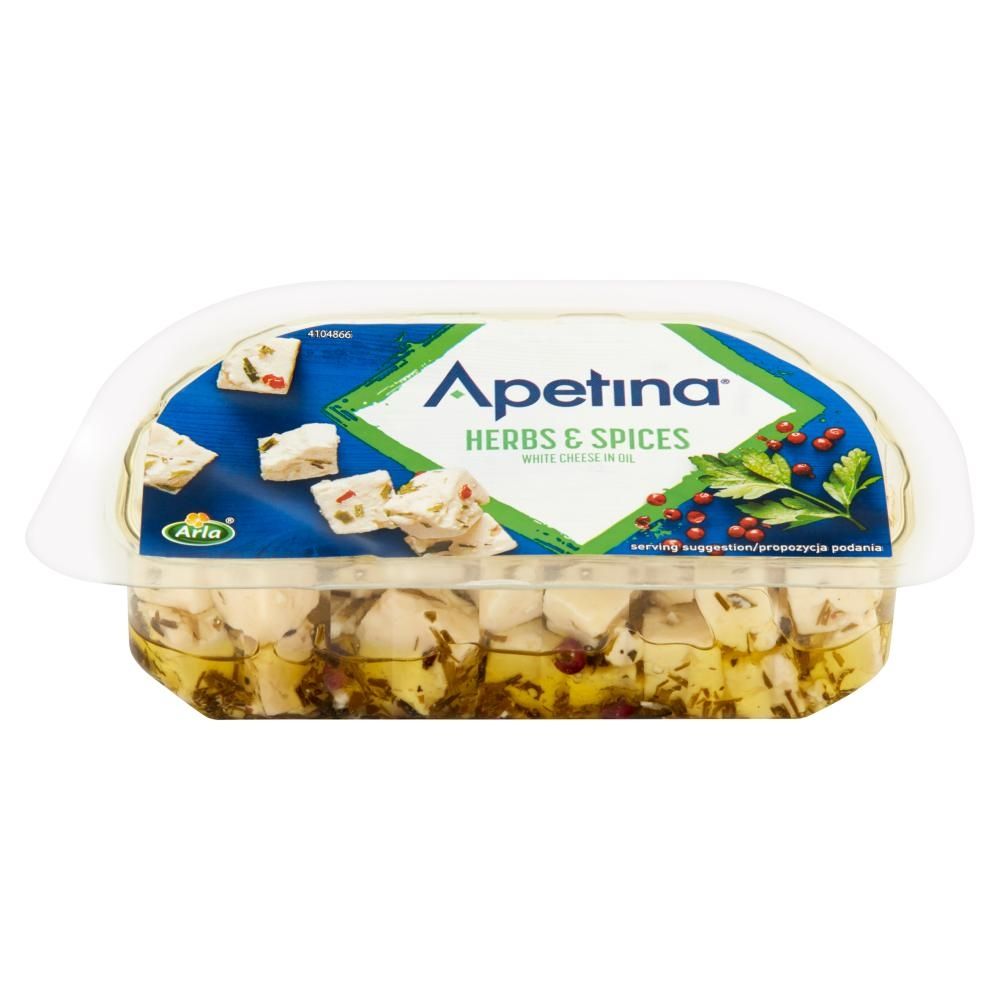 Arla Apetina Ser biały typu śródziemnomorskiego w zalewie olejowej z ziołami 100 g