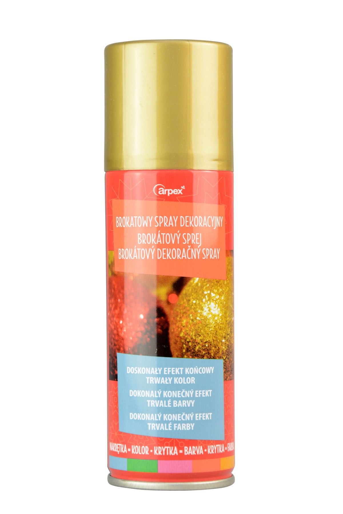Arpex Spray dekoracyjny złoty z brokatem 100 ml