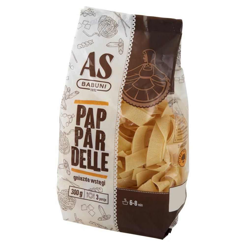 As-Babuni Makaron pappardelle gniazda wstęgi 300 g
