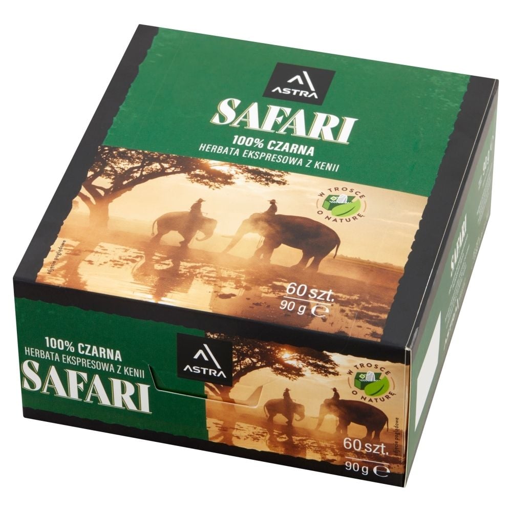 Astra Safari 100 % czarna herbata ekspresowa z Kenii 90 g (60 x 1,5 g)