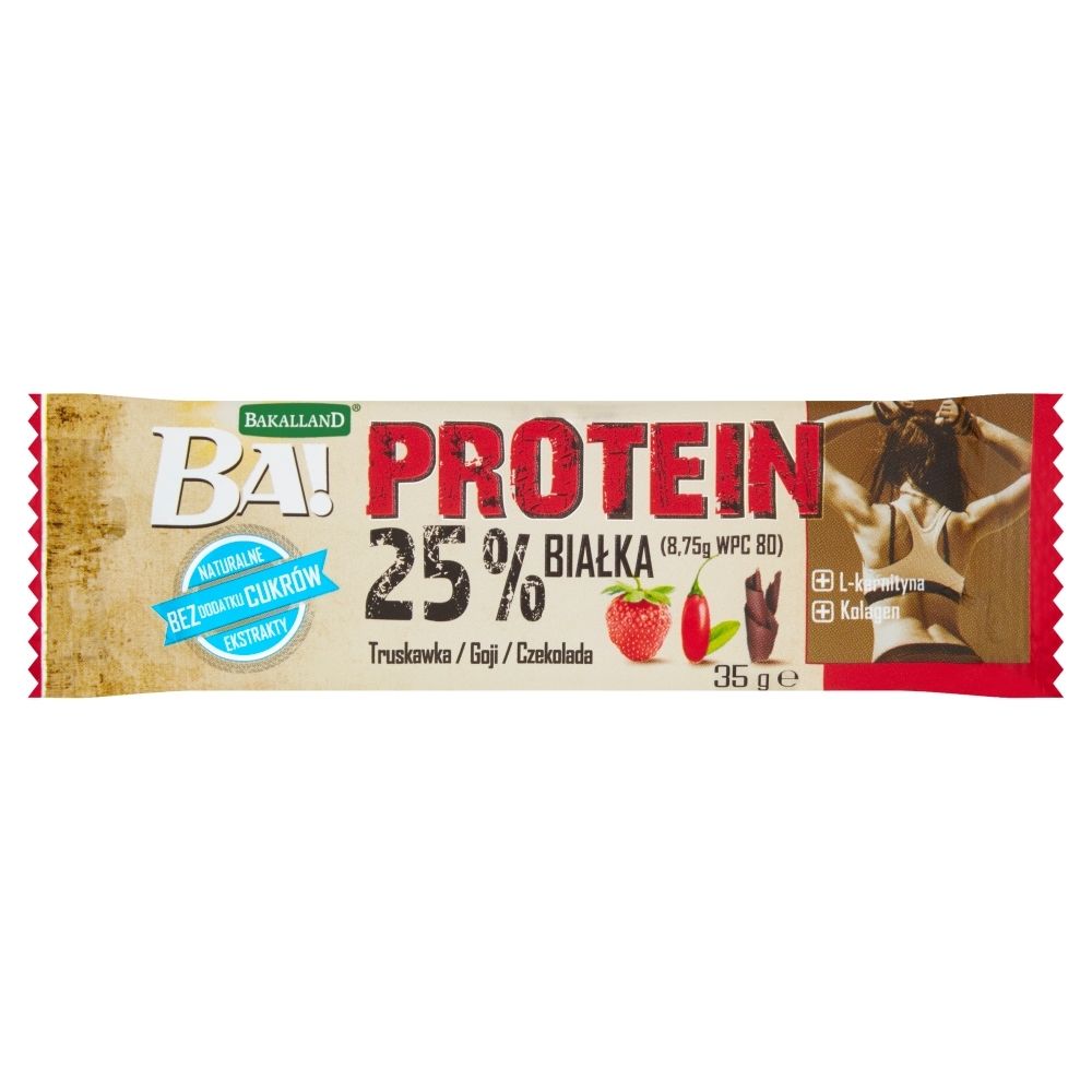 Bakalland Ba! Protein Baton truskawka goji czekolada 35 g