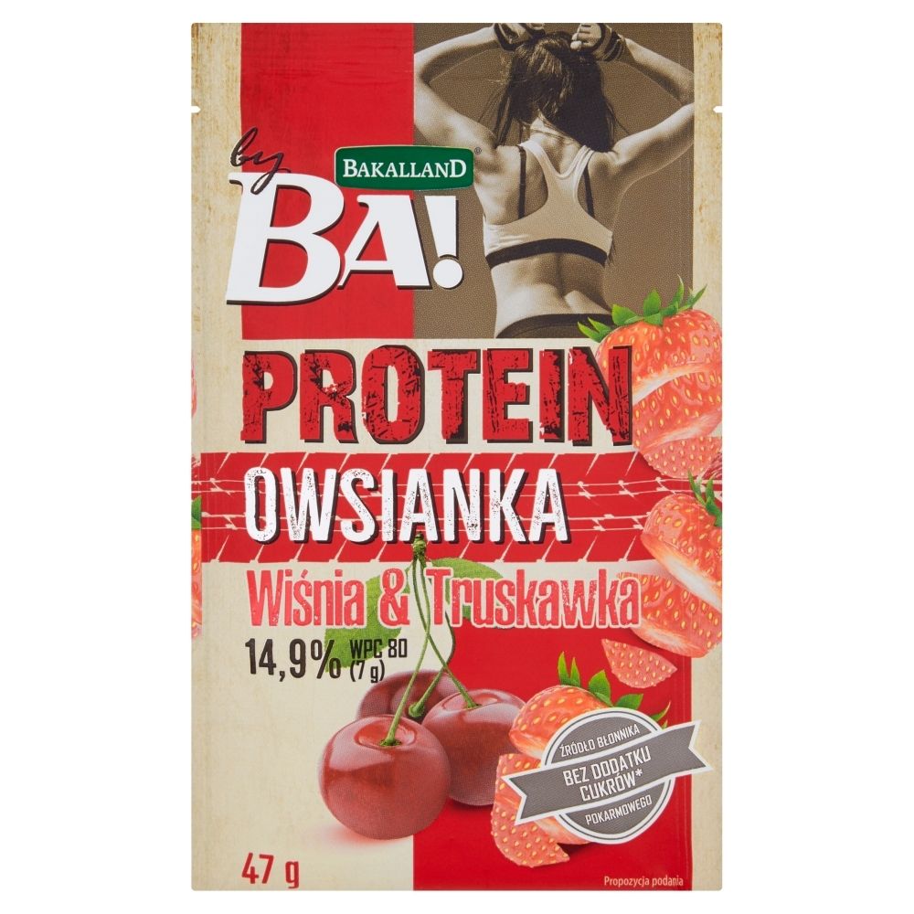 Bakalland Ba! Protein Owsianka wiśnia & truskawka 47 g