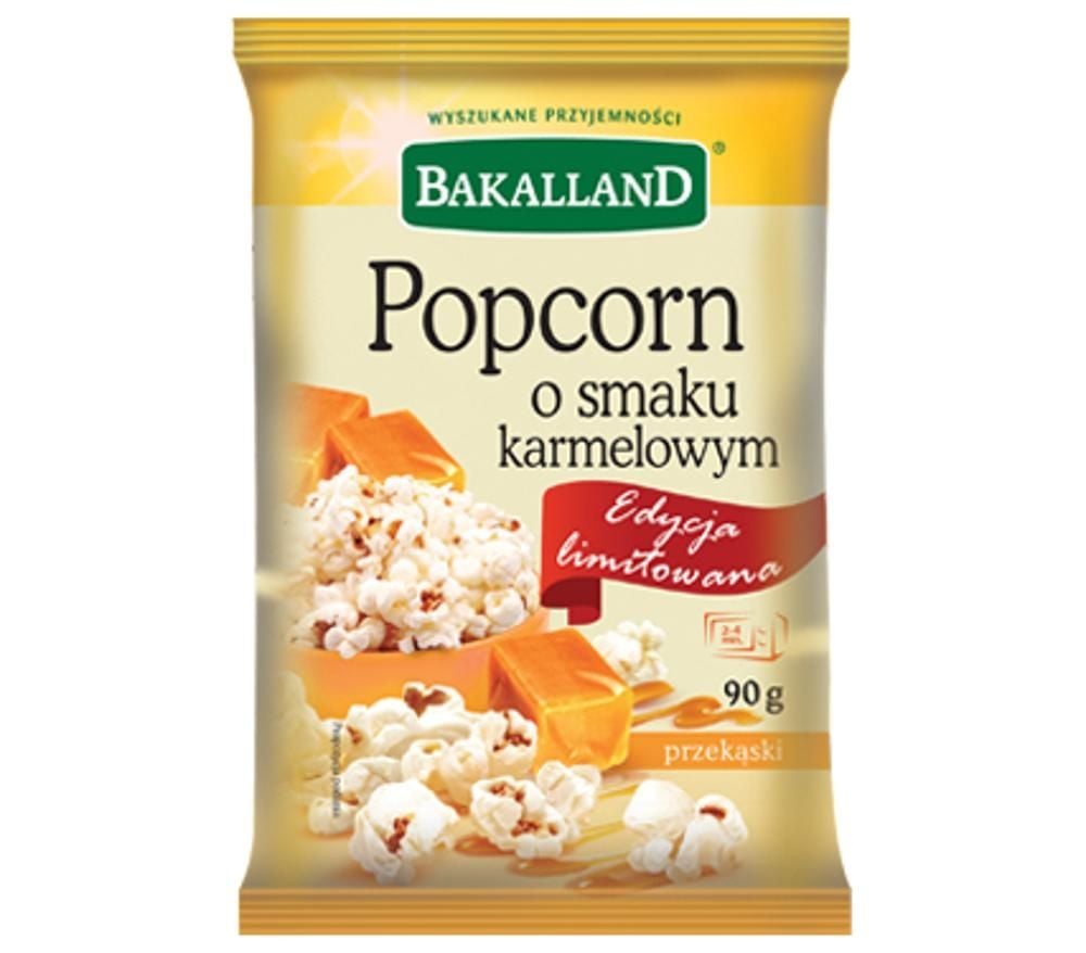 Bakalland Popcorn o smaku karmelowym 90 g