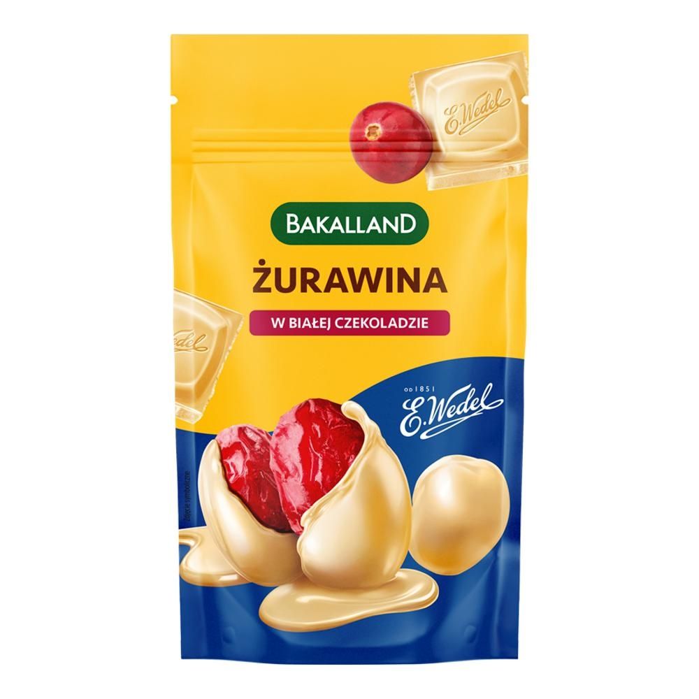 Bakalland Żurawina w białej czekoladzie 74 g