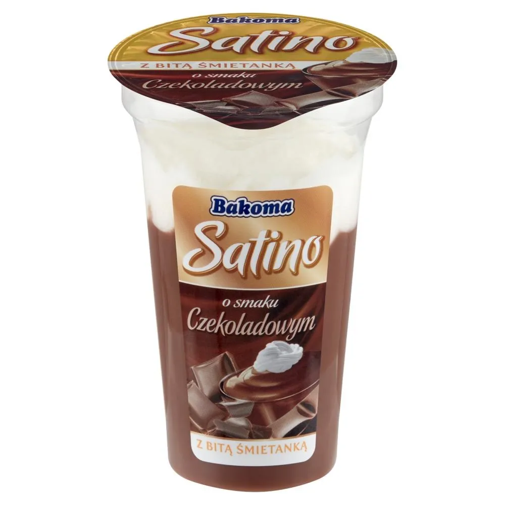 Bakoma Satino Deser o smaku czekoladowym z bitą śmietanką 165 g