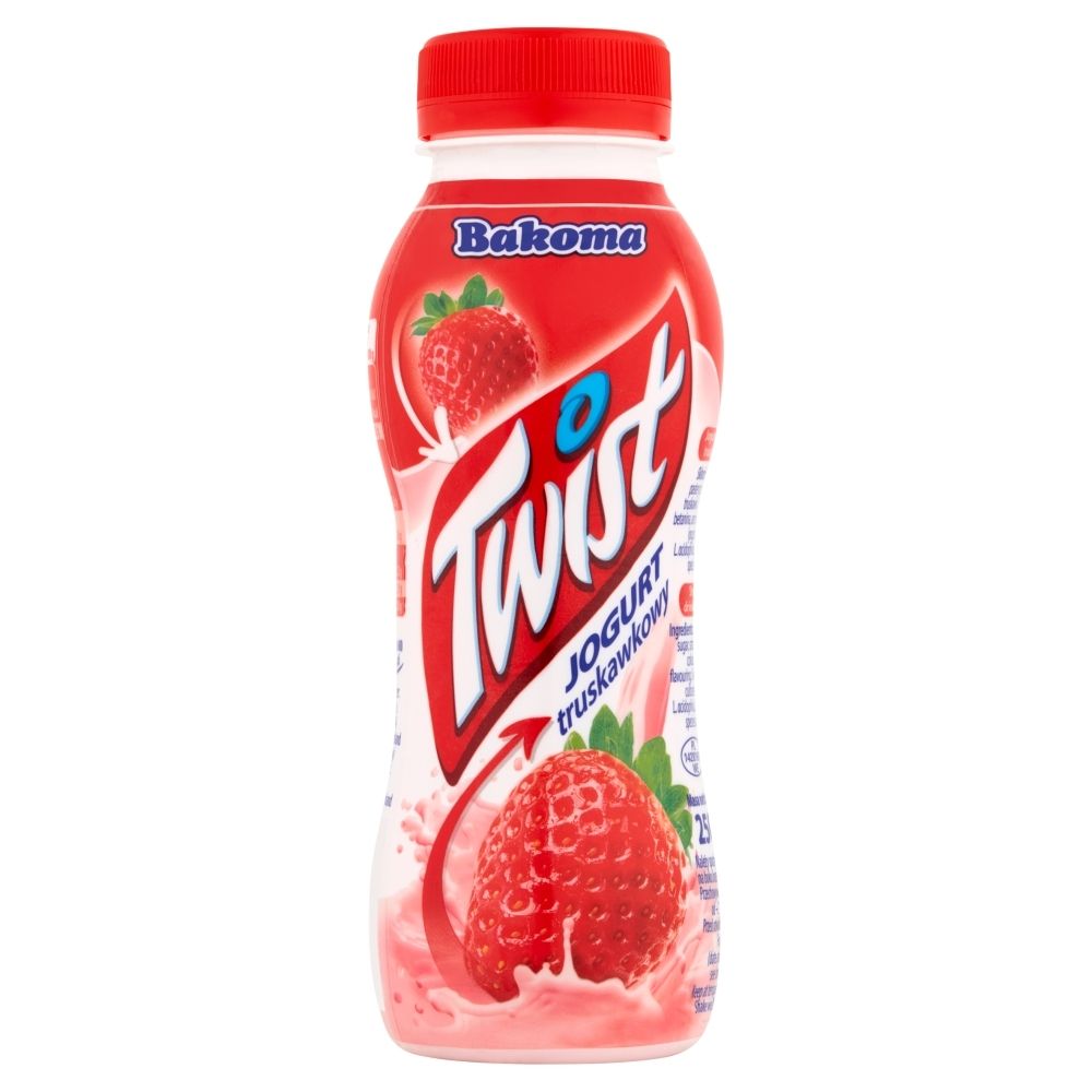 Bakoma Twist Jogurt truskawkowy 250 g - Zakupy online z dostawą do domu ...