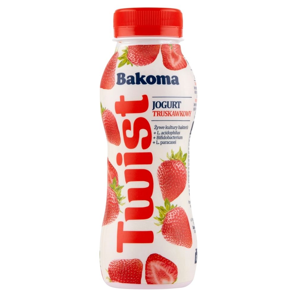Bakoma Twist Jogurt truskawkowy 250 g - Zakupy online z dostawą do domu ...