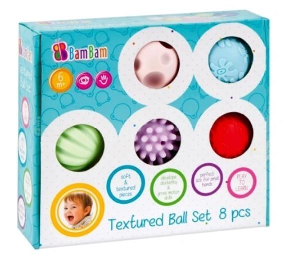 BAM BAM ZESTAW KUL SENSORYCZNYCH 8SZT