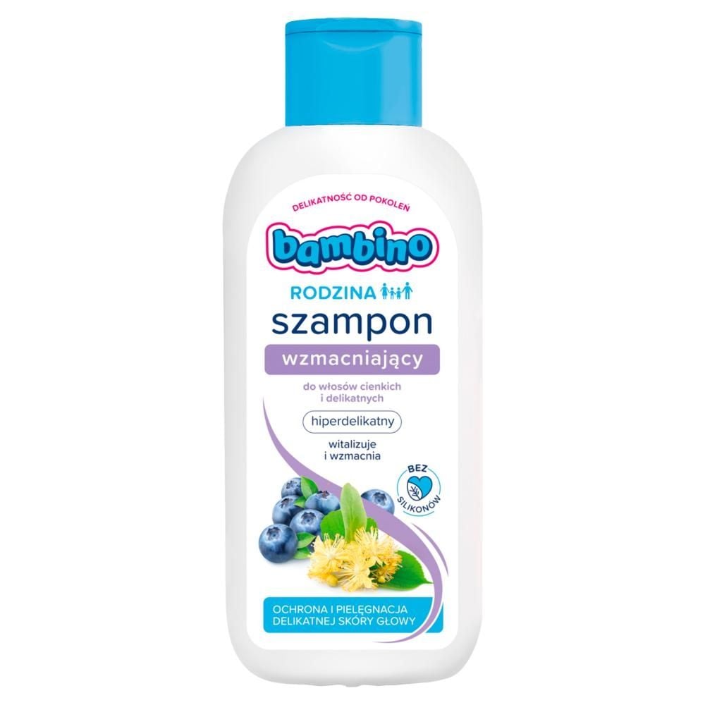 Bambino Rodzina Hiperdelikatny Szampon wzmacniający do włosów cienkich i delikatnych 400 ml
