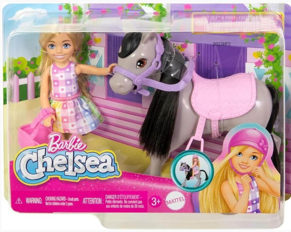 Barbie Chelsea Lalka + kucyk