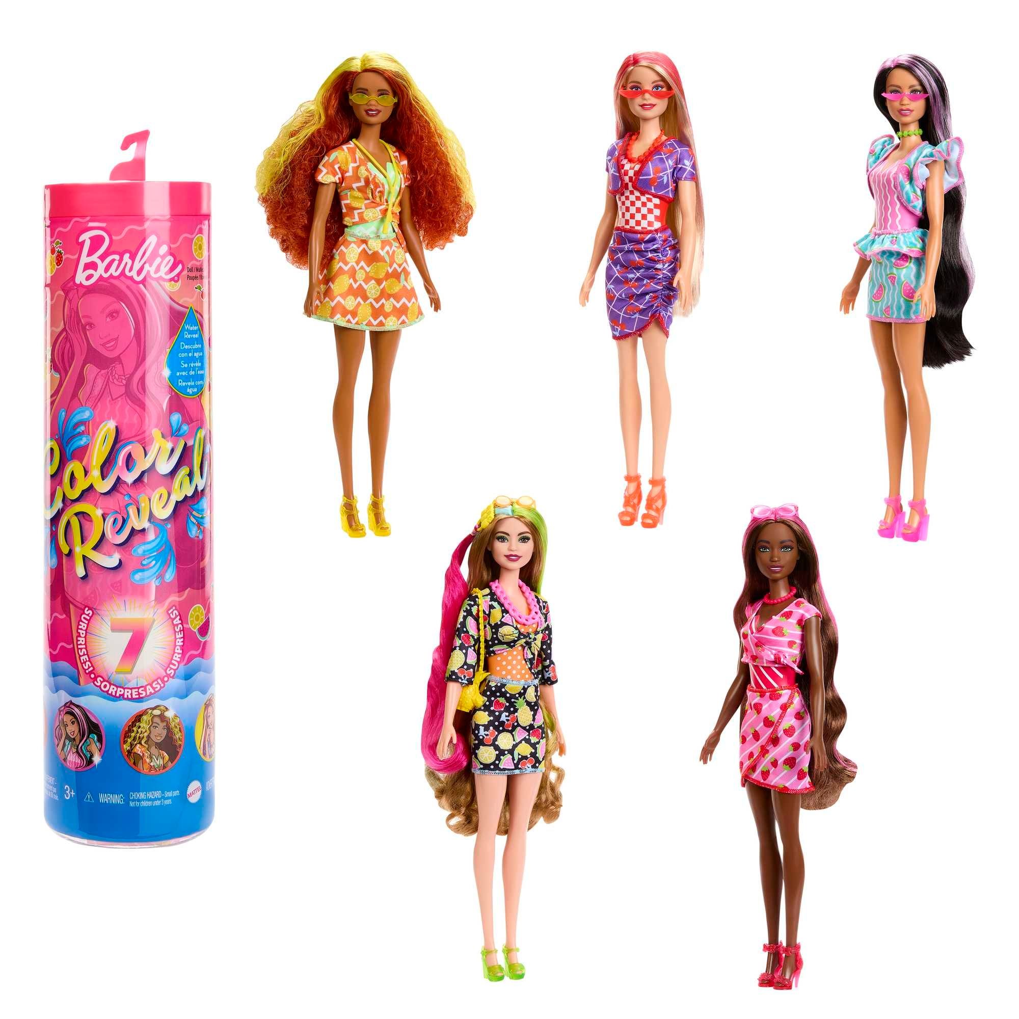 Barbie Color Reveal Lalka Seria Słodkie Owoce Asortyment HJX49