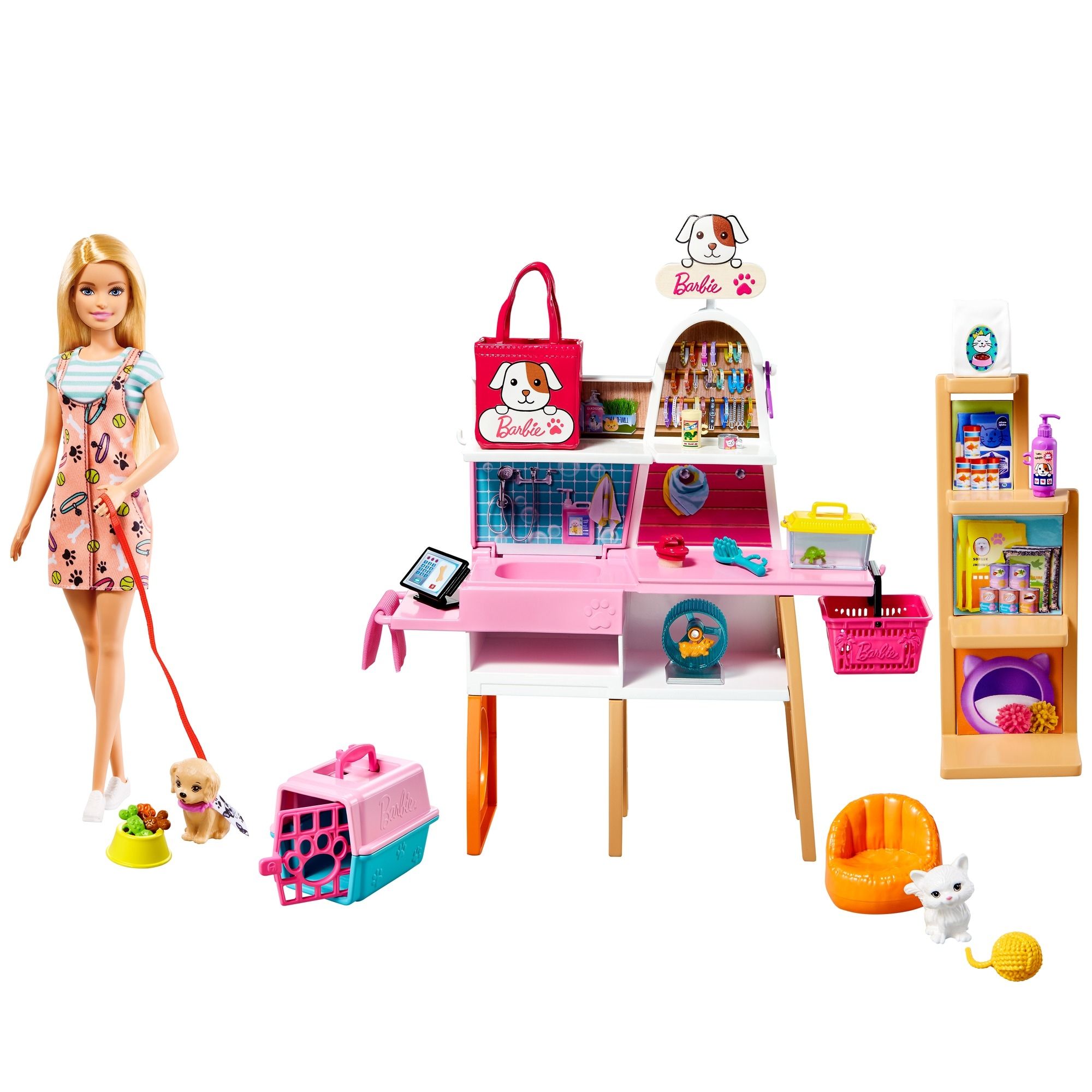 Barbie Zestaw Sklepik dla zwierzaków GRG90