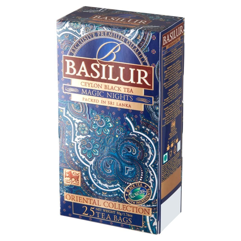 Basilur Oriental Collection Magic Nights Herbata czarna 50 g (25 x 2 g)