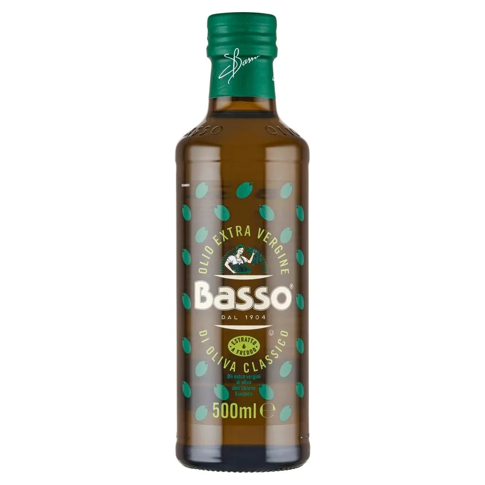 Basso Oliwa z oliwek najwyższej jakości z pierwszego tłoczenia 500 ml
