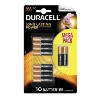 Baterie Duracell AAA 10 szt.