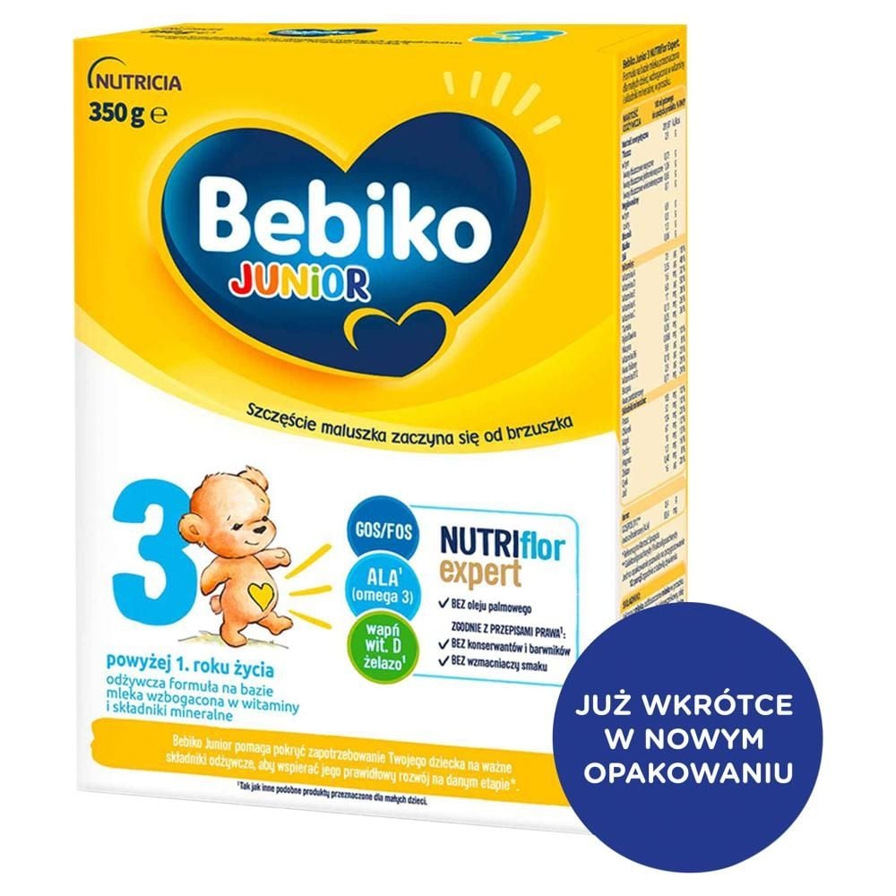 Bebiko Junior 3 Odżywcza formuła na bazie mleka dla dzieci powyżej 1. roku życia 350 g