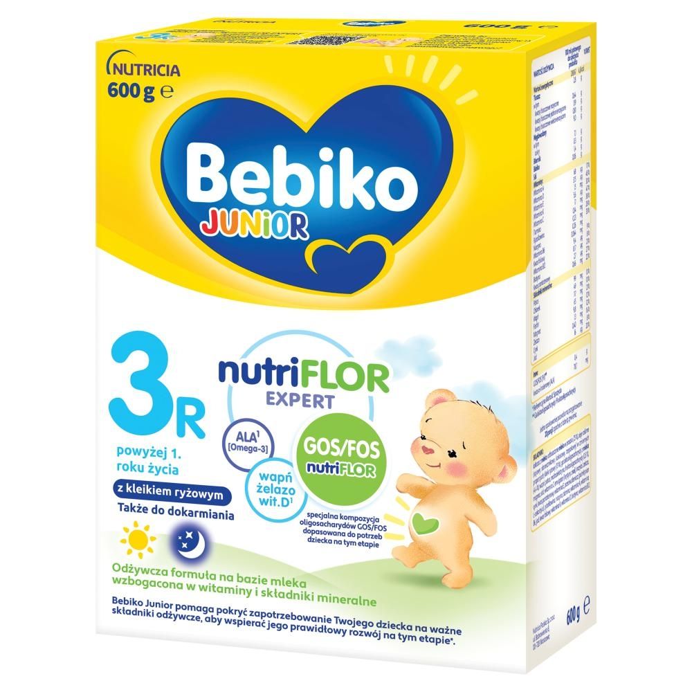 Bebiko Junior 3R Odżywcza formuła na bazie mleka dla małych dzieci powyżej 1. roku życia 600 g