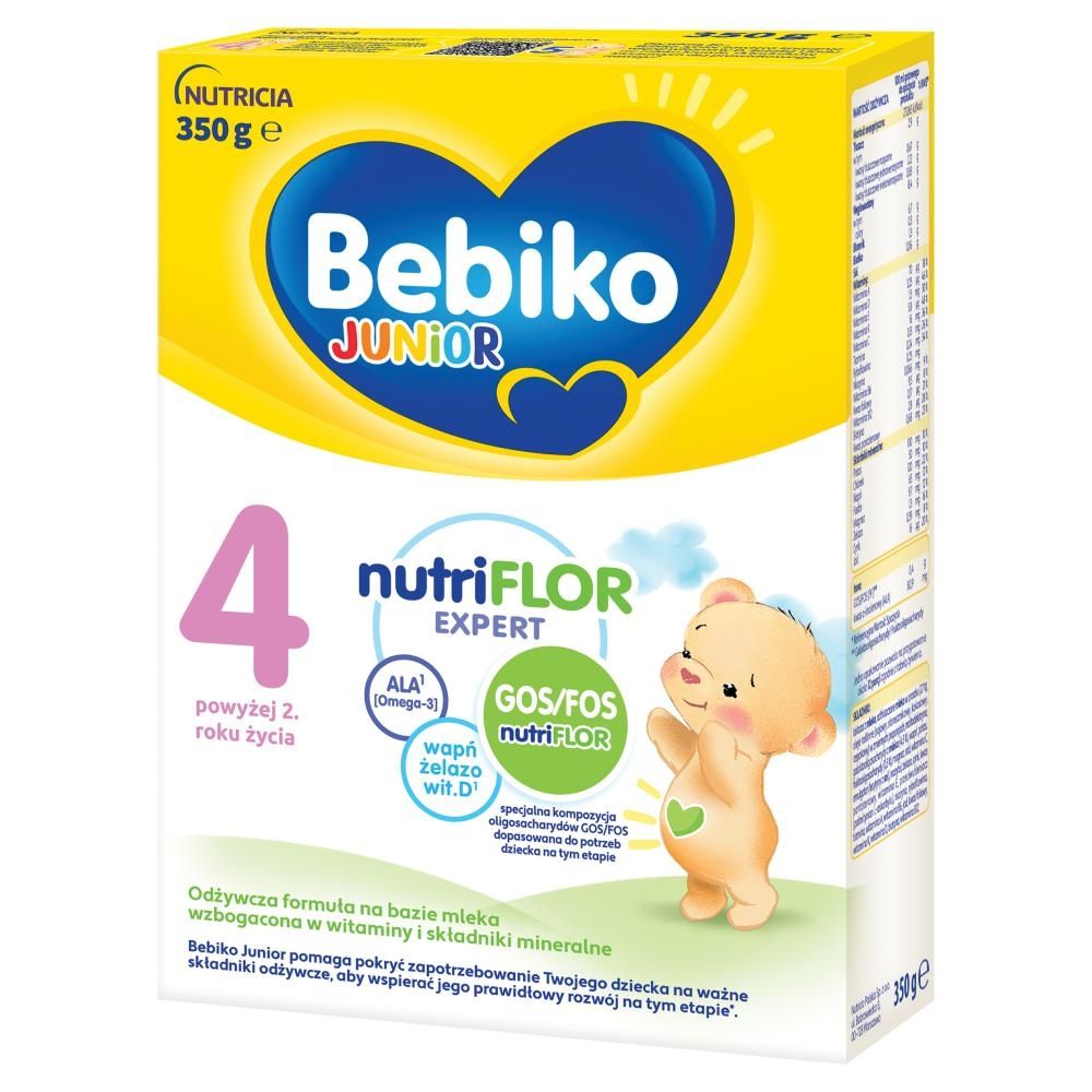 Bebiko Junior 4 Odżywcza formuła na bazie mleka dla małych dzieci powyżej 2. roku życia 350 g