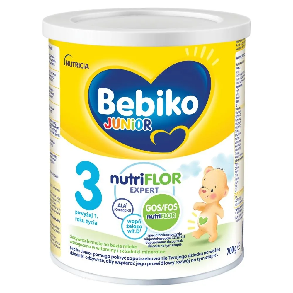Bebiko Junior 3 Odżywcza formuła na bazie mleka dla dzieci powyżej 1. roku życia 700 g