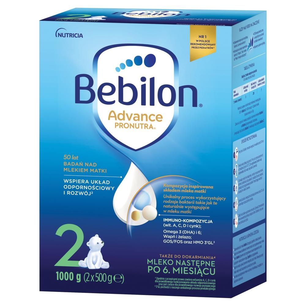 Bebilon 2 Advance Pronutra Mleko następne po 6. miesiącu 1000 g (2 x 500 g)