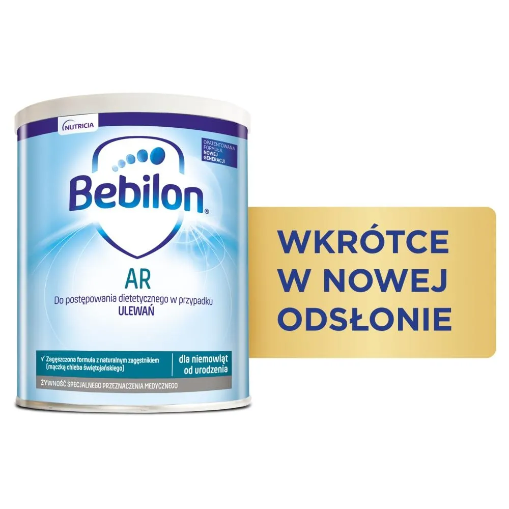 Bebilon AR Żywność specjalnego przeznaczenia medycznego dla niemowląt od urodzenia 400 g