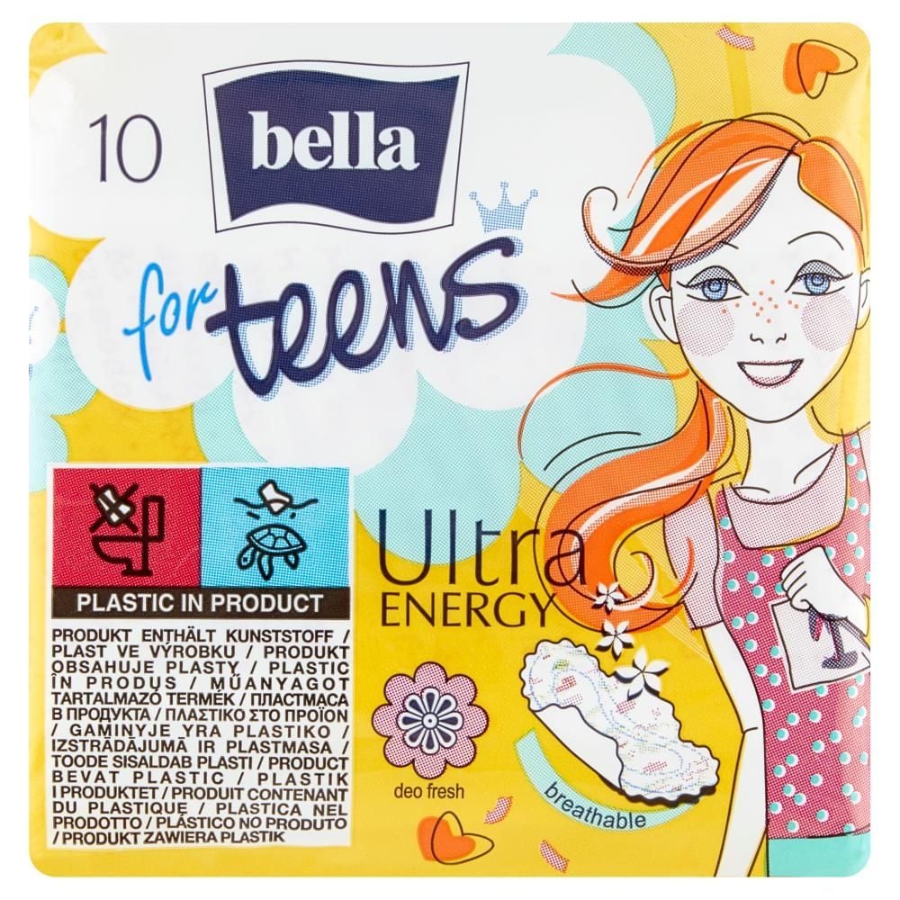 Bella for Teens Ultra Energy Podpaski higieniczne 10 sztuk