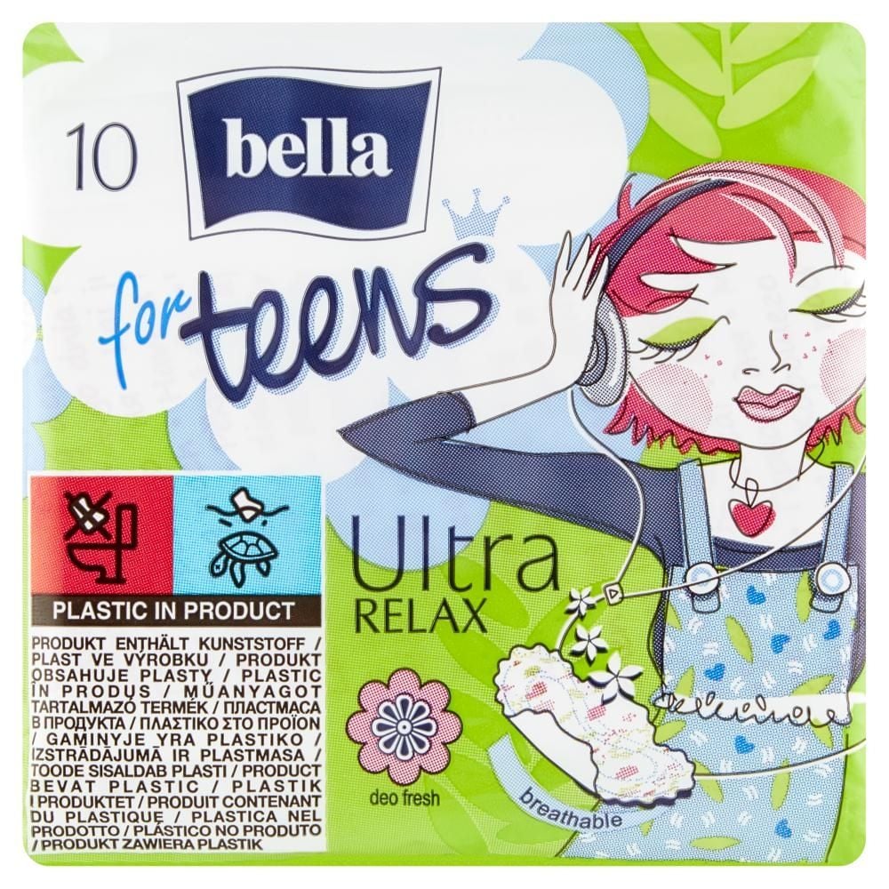 Bella for Teens Ultra Relax Podpaski higieniczne 10 sztuk
