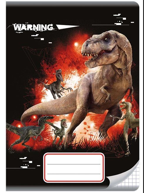 Beniamin JURASSIC PARK Zeszyt w kratkę A5/16k